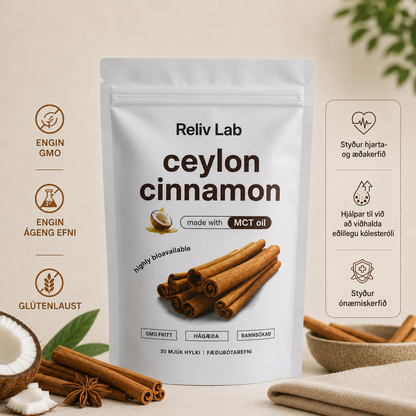Ceylon Cinnamon 7200mg Equivalent with MCT Oil