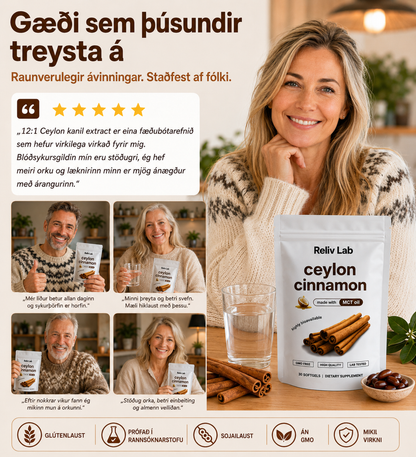 Ceylon Cinnamon 7200mg Equivalent with MCT Oil
