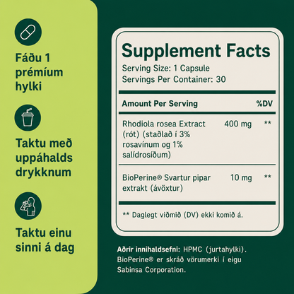 Rhodiola Rosea - Natural Adaptogen [400mg]