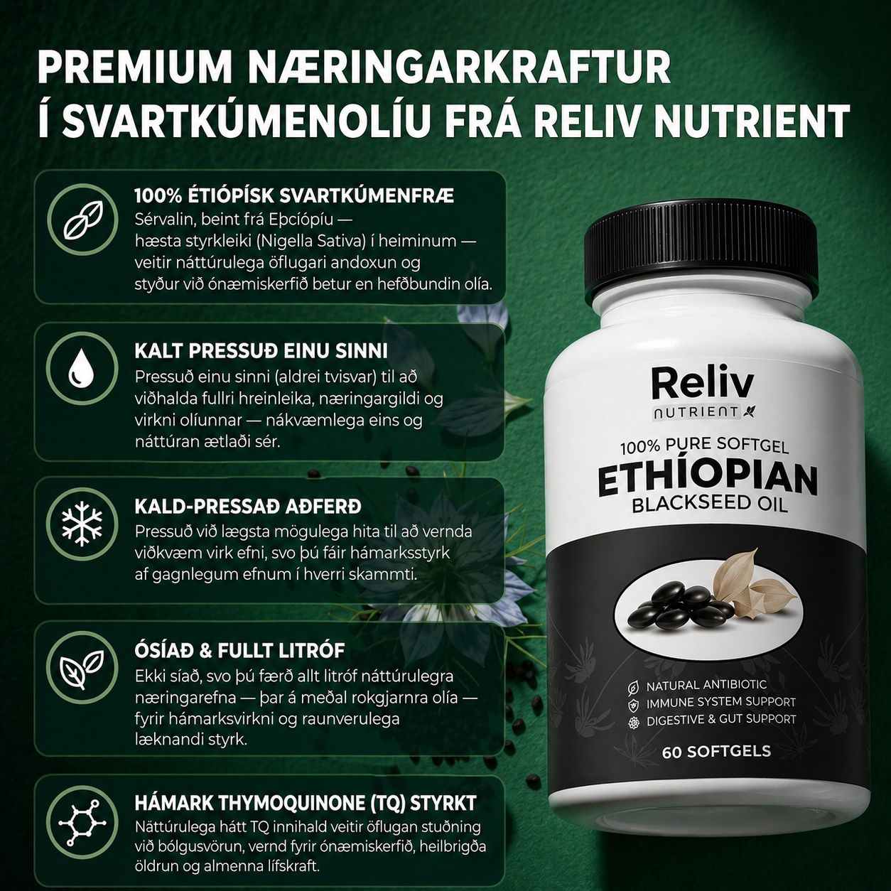 Reliv Nutrient - Ethiopian Black Seed Oil