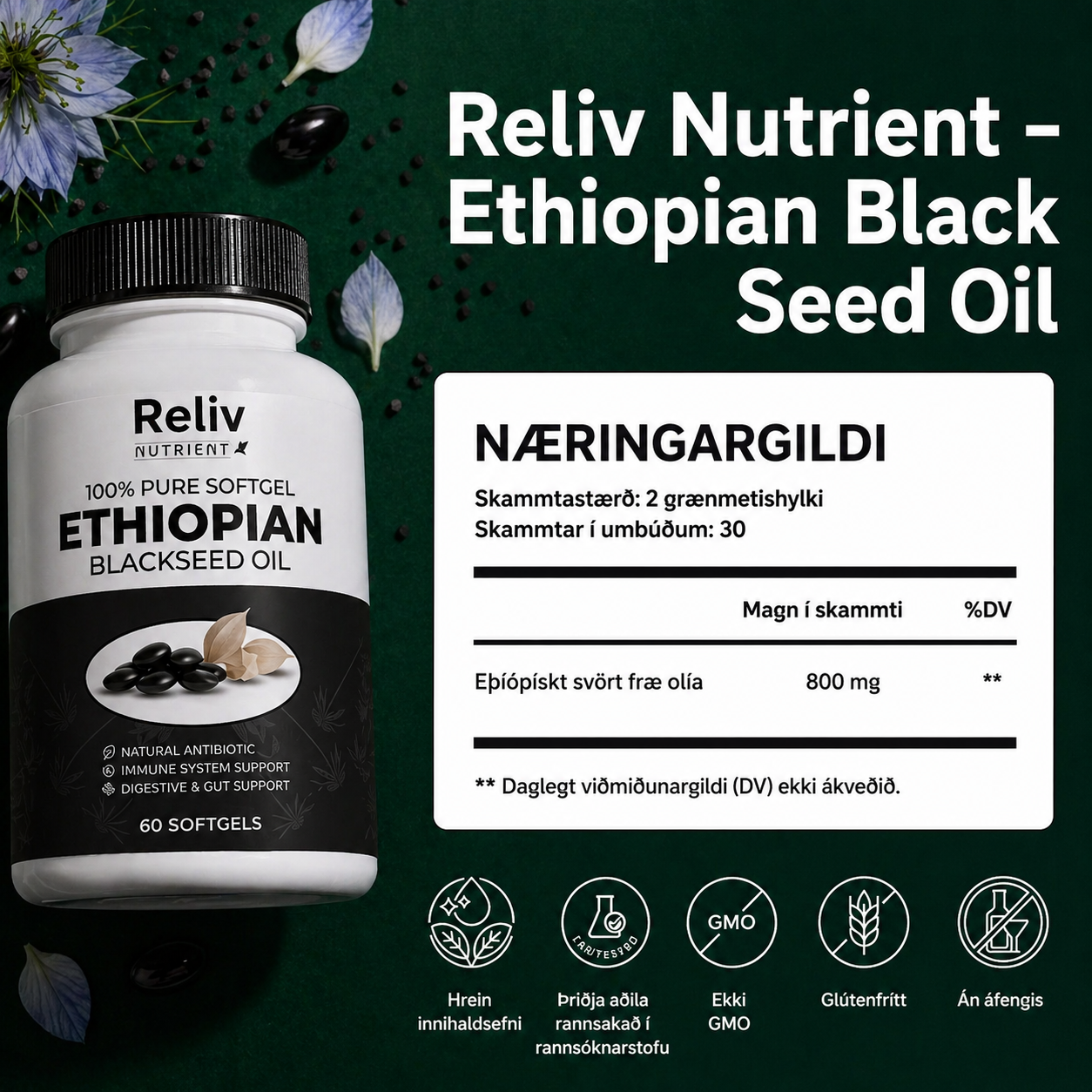 Reliv Nutrient - Ethiopian Black Seed Oil